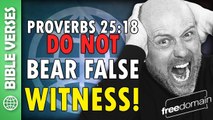 Thou Shalt NOT Bear False Witness! Bible Verses