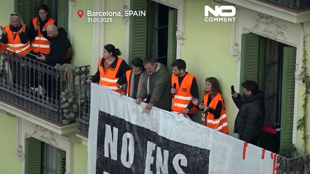 Στεγαστική κρίση - Βαρκελώνη: Ένταση και διαμαρτυρία για έξωση κατοίκου της πόλης