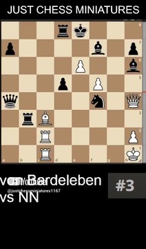 Curt von Bardeleben beats NN with the corridor checkmate