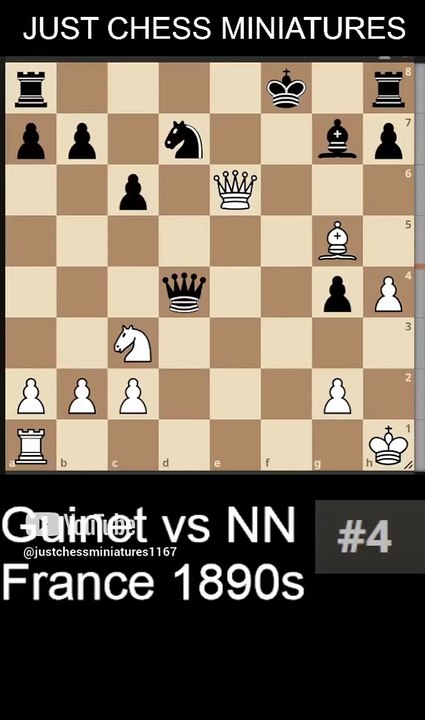 Guinet vs NN, Damiano's Bishop checkmate #chess