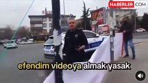 Polisten kurtulmak için yine polisten yardım istedi