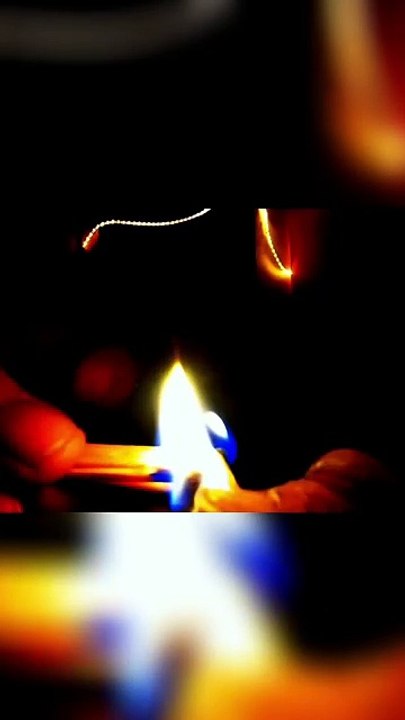 🔥 Magischer Moment: Eine Kerze in Slow Motion entzündet 🕯️✨