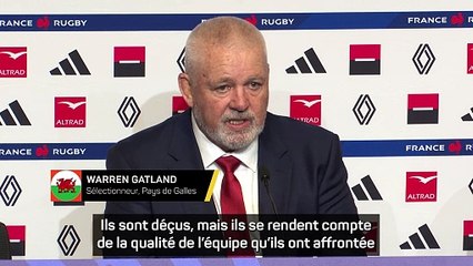 Pays de Galles - Gatland : “Mes joueurs sont déçus”