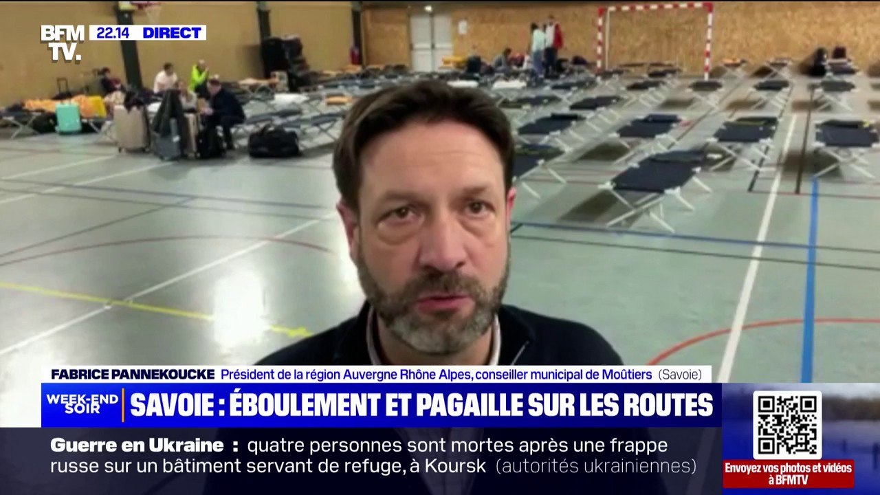 "Soyez prudents": après un éboulement, la mise en garde de Fabrice Pannekoucke, président de la région Auvergne Rohone-Alpes