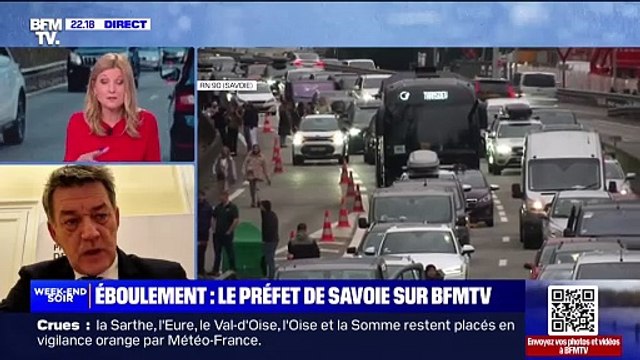 Éboulement en Savoie: Encore 10.000 véhicules encore bloqués sur la RN90 selon le préfet de Savoie