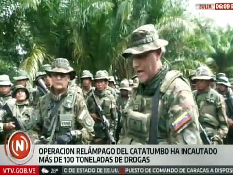 Logros estratégicos de la Operación Relámpago Catatumbo arriban a sus 100 tn. de droga incautadas