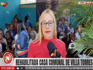 Rehabilitada Casa Comunal Villa Torres para mejorar la atención de los habitantes del edo. Lara