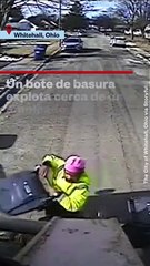 EXPLOTA BOTE DE BASURA