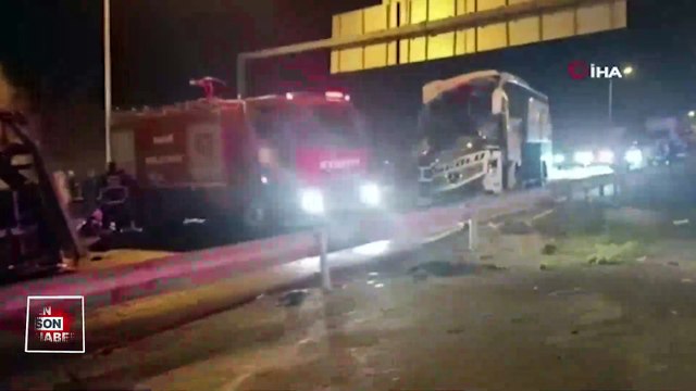 Gaziantep'te otobüs, tır ve otomobil kazaya karıştı