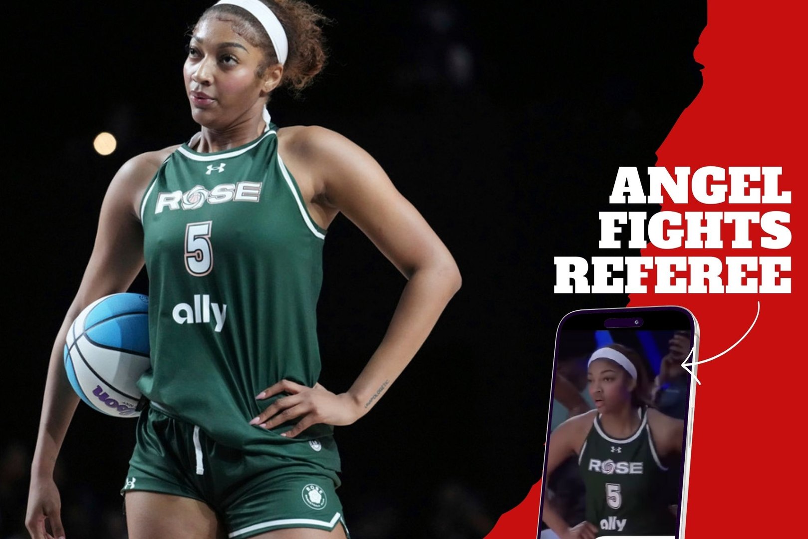 Angel Reese fights referee because she rejected her while her opponent laughed at her