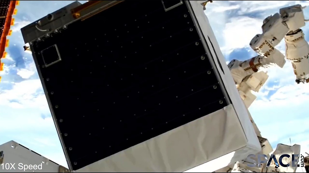 Time-Lapse Of Space Station Robot Dancing With Dust Collector