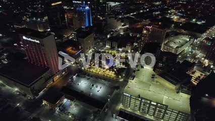 Downtown El Paso Texas Cityscape At Night