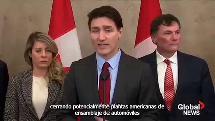 Justin Trudeau reacciona a imposición de aranceles a Canadá