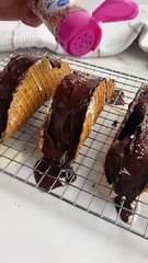 Homemade Choco Taco,