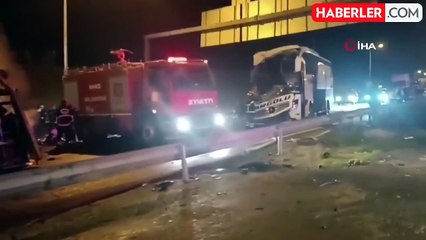 TAG Otoyolu'nda zincirleme kaza: 1 ölü, 19 yaralı