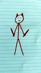 Doppia pugliale diavolo disegnò personaggi