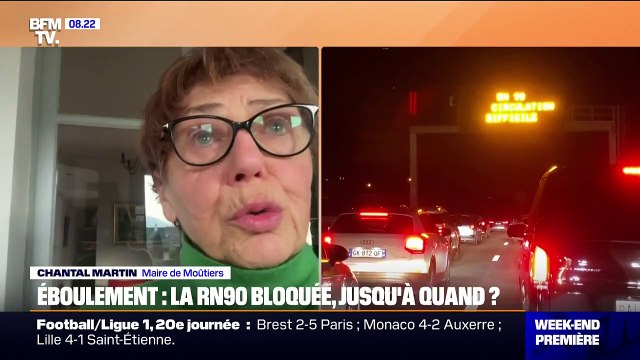 Éboulement en Savoie: Cette chute a été conséquente, je doute que le problème soit réglé avant les vacances , indique la maire de Moûtiers