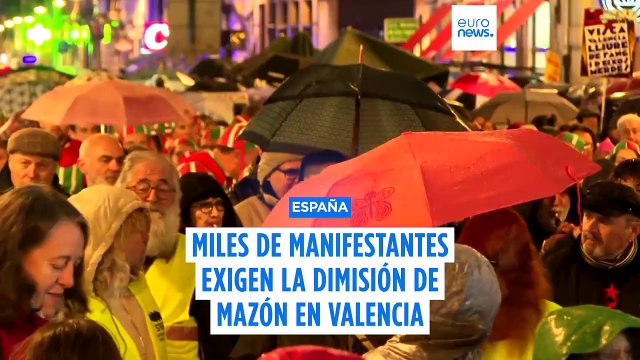 A tres meses de la DANA: Miles de manifestantes exigen la dimisión de Carlos Mazón en Valencia