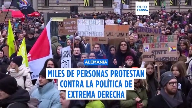Alemania: Miles de personas protestan contra la CDU, la AfD y la política de extrema derecha a menos de un mes para las elecciones