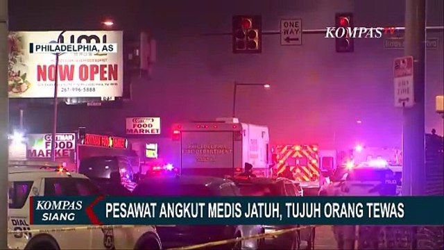 Pesawat Jet Rombongan Medis dari Meksiko Jatuh di Philadelphia, 7 Orang Tewas!