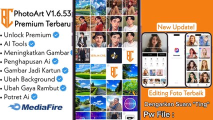 PhotoArt V1.6.53 Mod Premium Terbaru | Aplikasi Editing foto Terbaik 2025