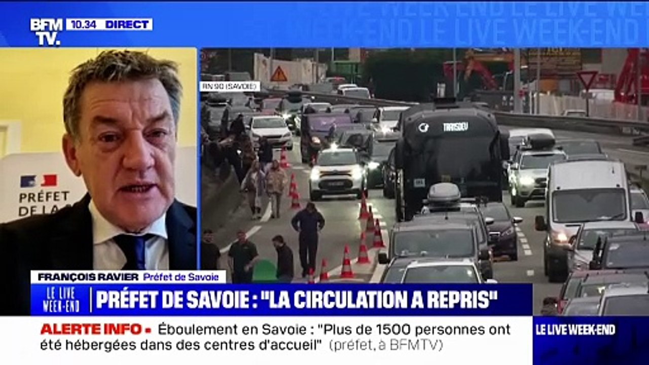 Éboulement sur la RN90: "Des travaux vont être menés cet après-midi", indique le préfet de Savoie