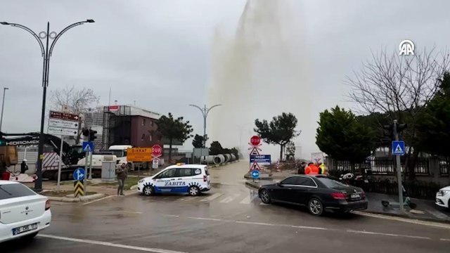 Samsun'da İçme suyu isale hattı patladı