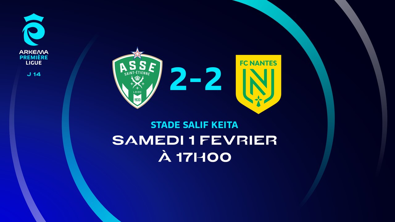 J14 : Saint-Etienne – Nantes (2-2), le résumé