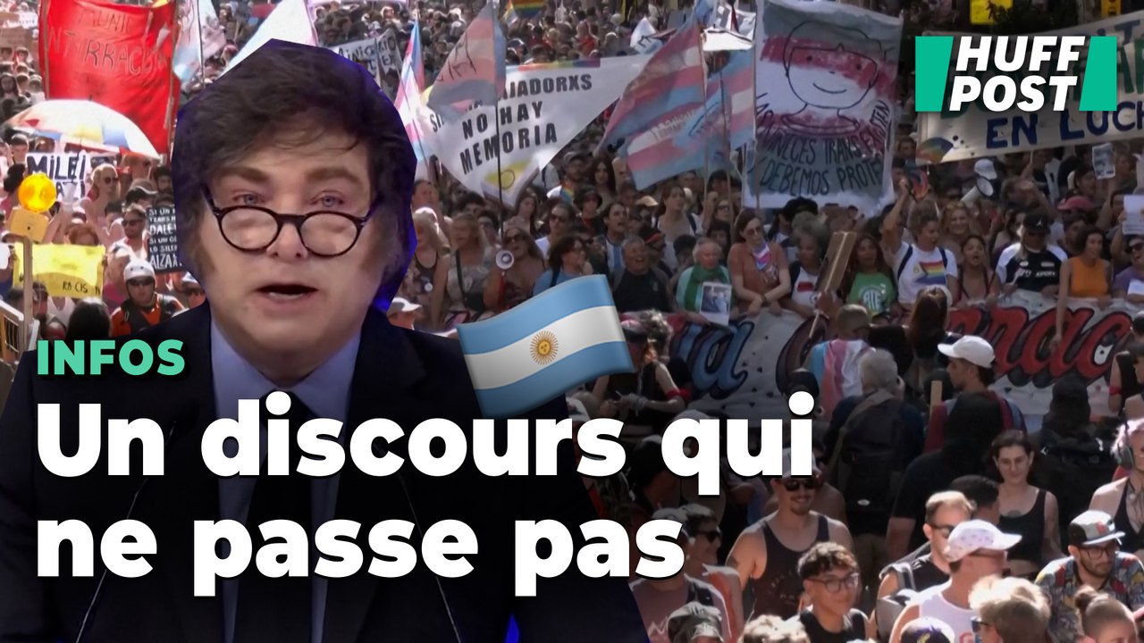 Les Argentins manifestent en masse après les propos de Javier Milei sur la diversité