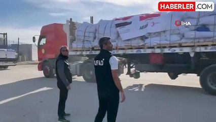 AFAD'dan Gazze'ye Yardım Tırları Ulaştı