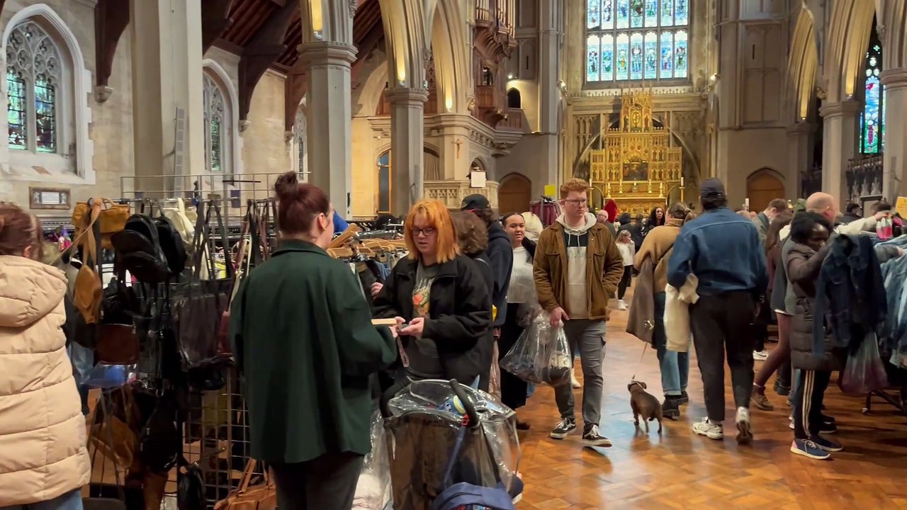 Worth the Weight vintage clothes sale proves a hit as shoppers pick up bargains by the bagful in Fratton