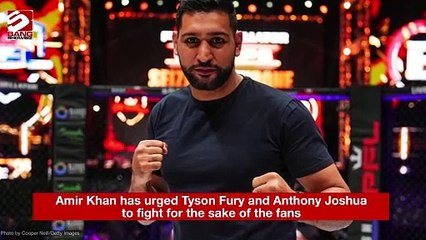 Tyson Fury and Anthony Joshua should fight for British fans says Amir Khan