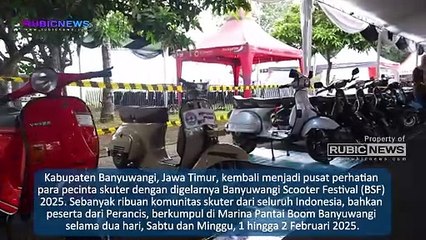 Dua Hari Event Banyuwangi Scooter Festival (BSF) 2025 Digelar di Pantai Marina Boom, Seperti Ini Keseruannya