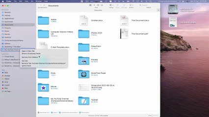 How to REMOVE a Folder On the Side Bar On the Finder Application Using a Mac - Basic Tutorial | New