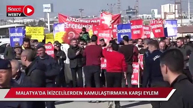 Malatya'da İkizcelilerden kamulaştırmaya karşı eylem: “Burası yolgeçen hanı değil”