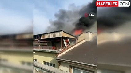 Bursa'da Çatı Katında Yangın Paniği