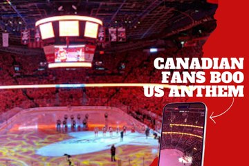 Canadian fans boo US anthem during Senators' game