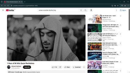 1 Hour of Ibi Idris Quran Recitations - YouTube - Google Chrome 2024-11-19 08-54-23