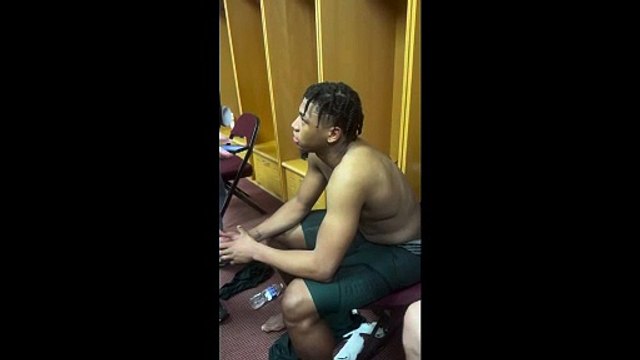 Michigan State Spartans Basketball G Jeremy Fears Jr. Post-USC