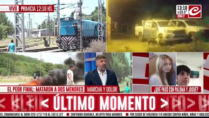 Asesinato de Paloma y Josué: vecinos se dirigen a la comisaria