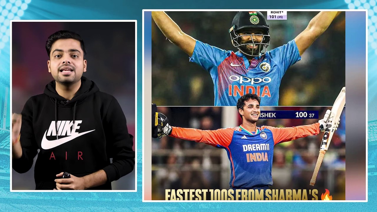 IND vs ENG： Abhishek Sharma smashed 135 (54) & registered the highest ever score for India !