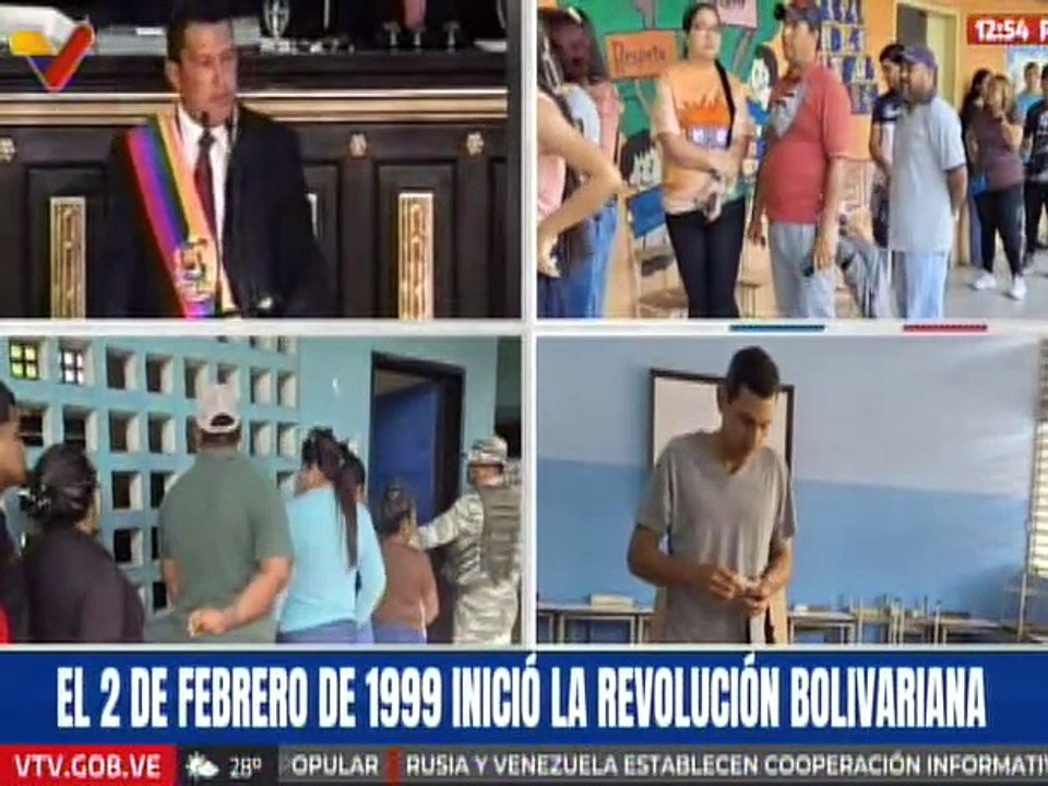 Venezuela celebra 26 años de la llegada del Cmdt. Chávez a la presidencia e inicio de la Revolución