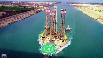 نجاح عبور الحفار ADMARINE260 لقناة السويس مقطورا ‏في عملية عبور غير تقليدية