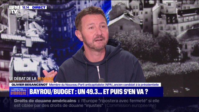 Olivier Besancenot (NPA): Qui peut voter la censure contre le budget de Barnier, devrait pouvoir voter la censure contre Bayrou