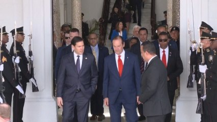 Finaliza encuentro entre Marco Rubio y el presidente Mulino