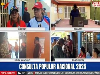 Poder Popular del edo. Cojedes en perfecta organización salen a votar en esta Consulta Popular 2025