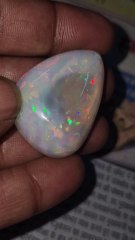 Natural Ethiopian opal cabochon big size rainbow fire cabochon. 58 ct