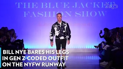 Bill Nye Bares His Legs in Gen Z-Coded Outfit on the NYFW Runway