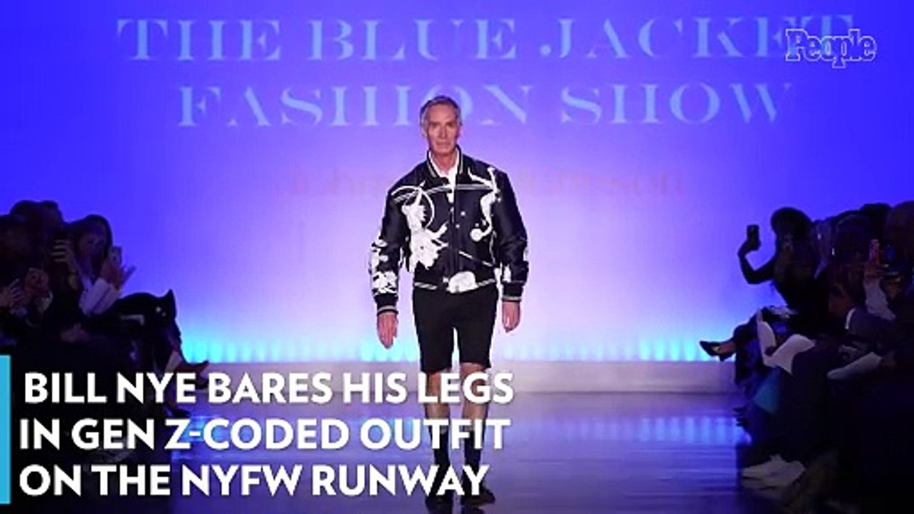 Bill Nye Bares His Legs in Gen Z-Coded Outfit on the NYFW Runway