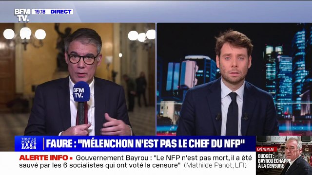 Olivier Faure (PS): Jean-Luc Mélenchon n'est pas le chef du Nouveau Front populaire
